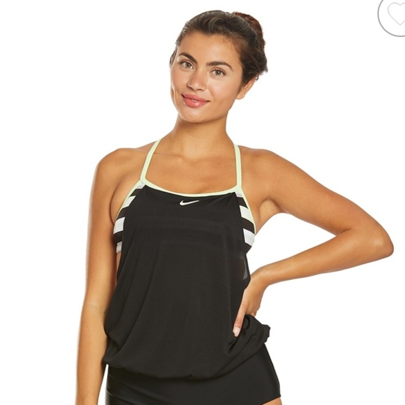Nike Tankini Top peach and grey - Picture 6 of 8